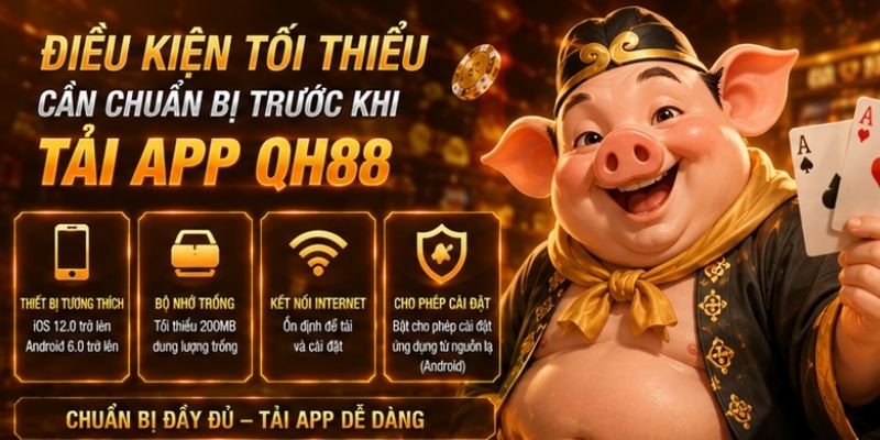 Điều kiện cần chuẩn bị để tải app QH88