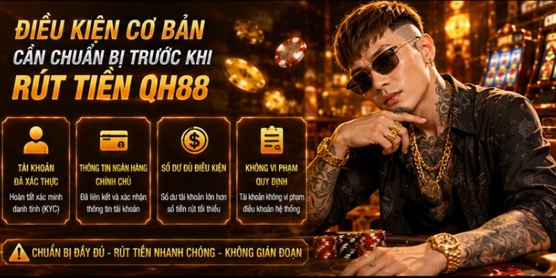 Các điều kiện cơ bản khi rút tiền QH88