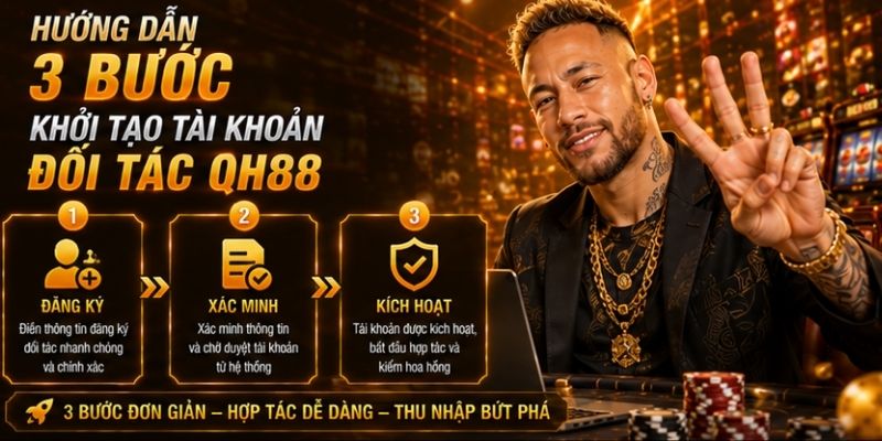 Các bước để khởi tạo tài khoản đối tác QH88