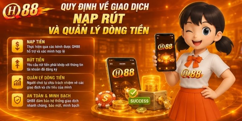 Quy định về giao dịch nạp rút, quản lý dòng tiền