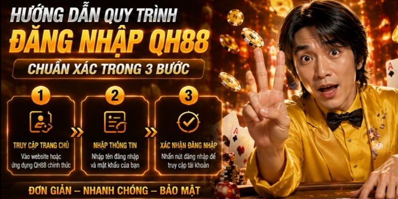 Cách đăng nhập QH88 chỉ 3 bước