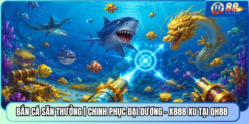 Bắn Cá Săn Thưởng | Chinh Phục Đại Dương - X888 Xu Tại QH88